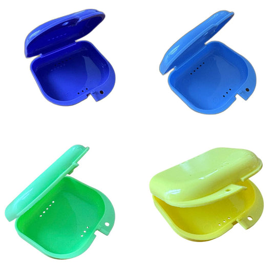 Storage container for orthodontic appliances