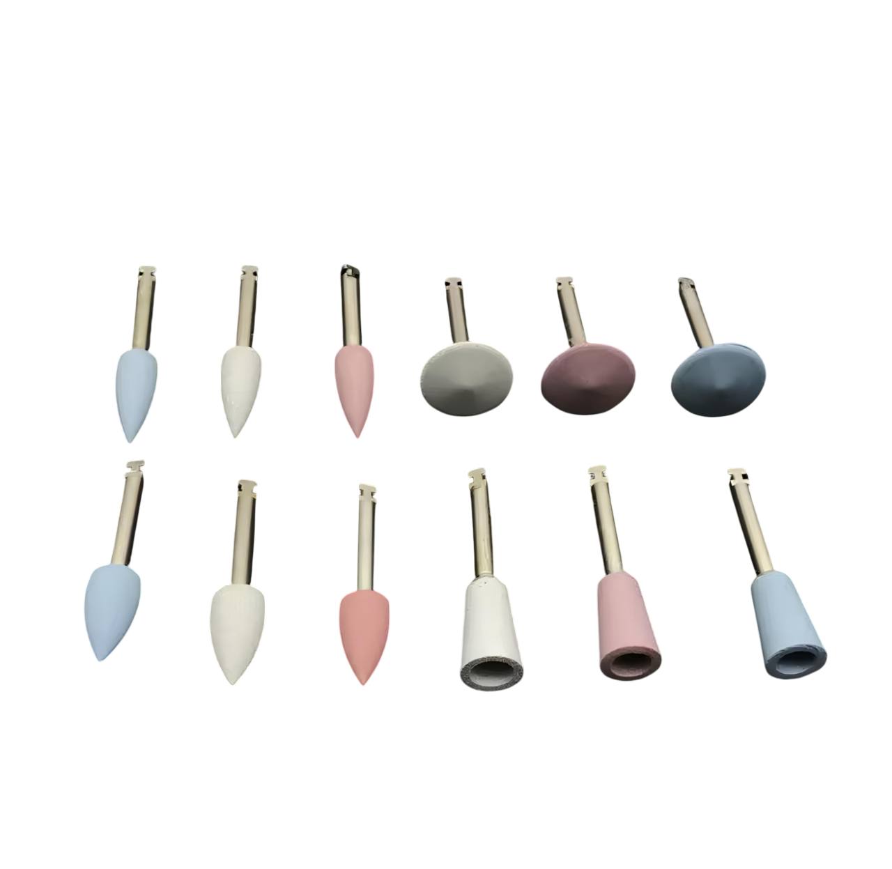 Silicone dental polishing heads