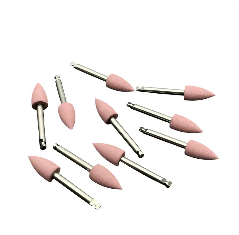 Silicone dental polishing heads