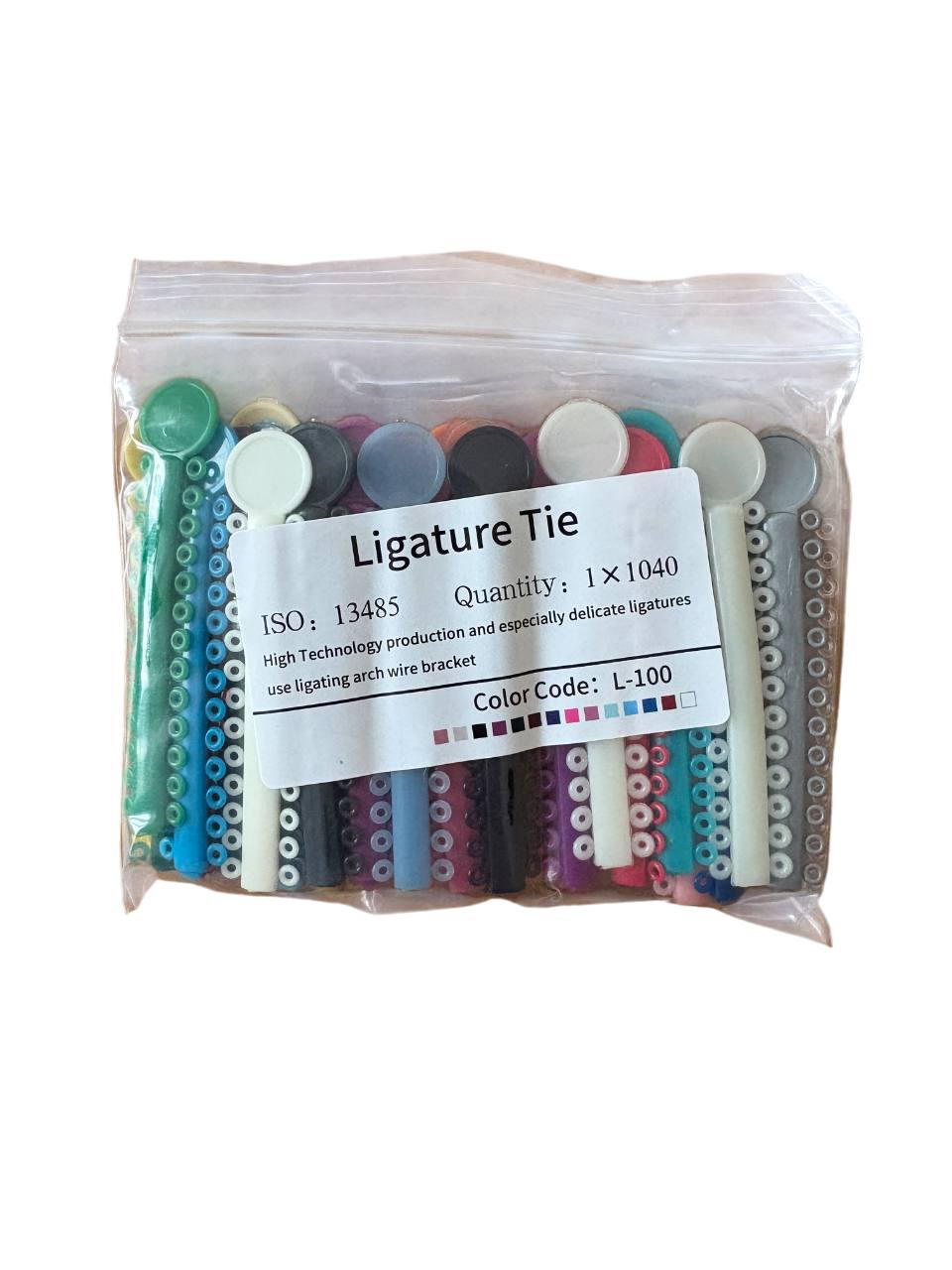 Orthodontic Ligatures – Mixed Colors (40 pcs)