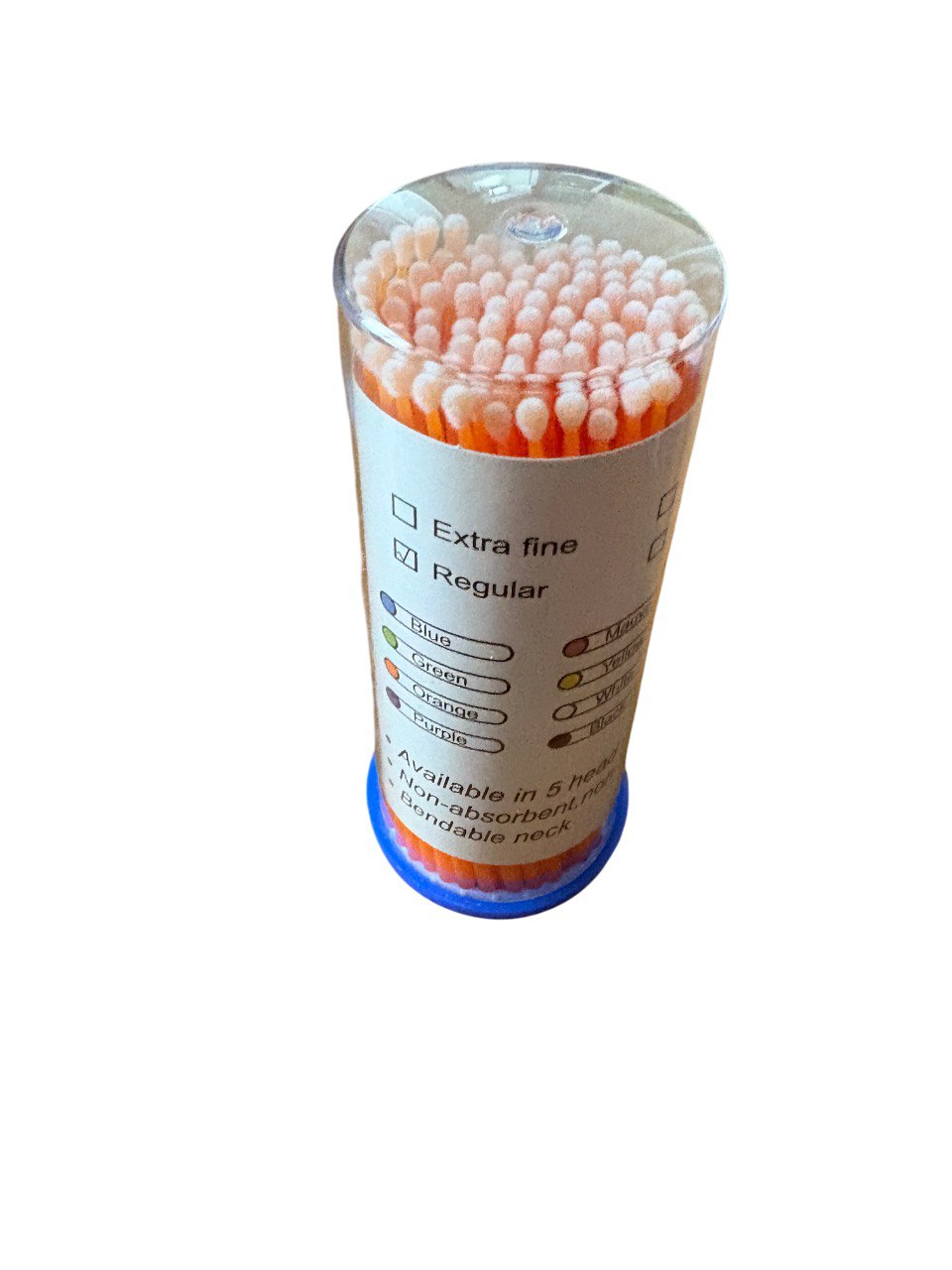 Dental micro-applicators (microbrushes) – regular, green & orange