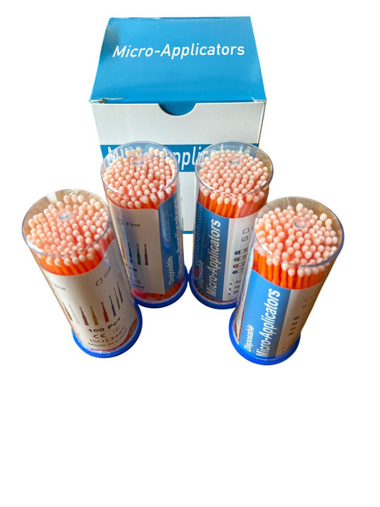 Dental micro-applicators (microbrushes) – regular, green & orange