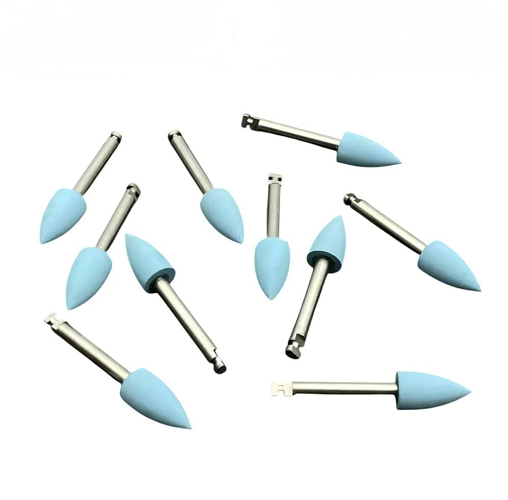 Silicone dental polishing heads